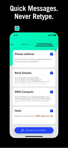 Direct Message for WhatsApp iPhone screenshot