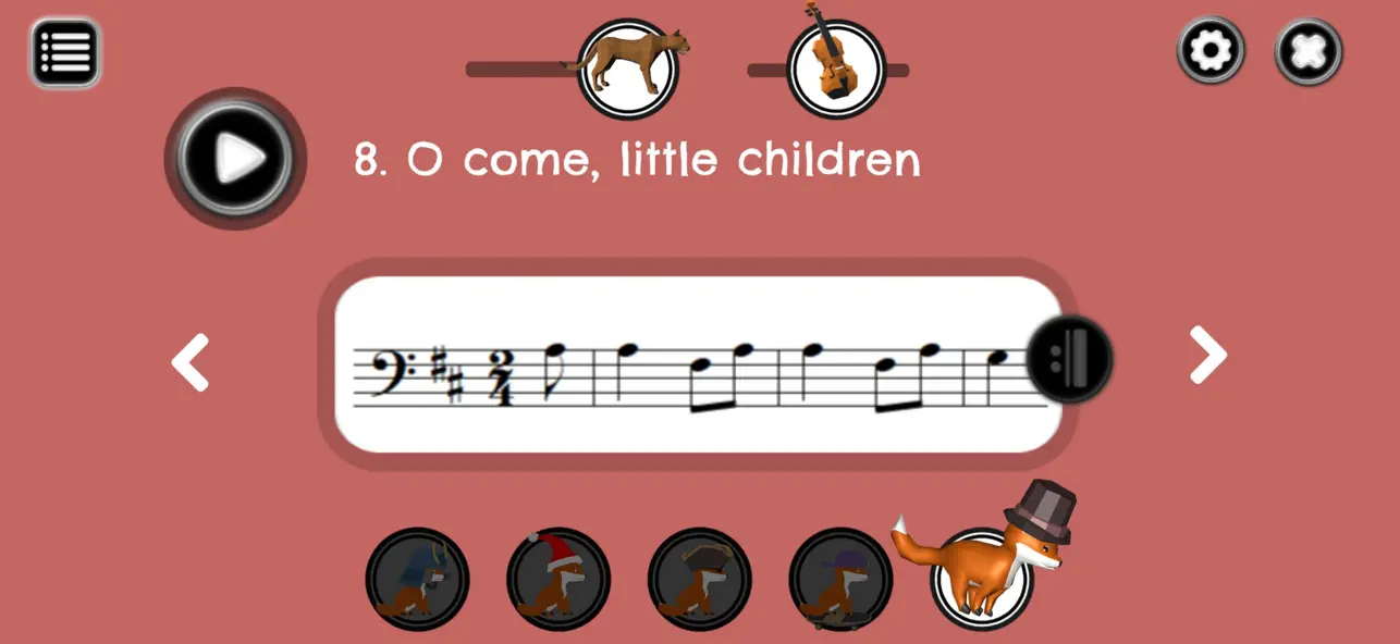 Screenshot #3 pour Folk fox songs Cello
