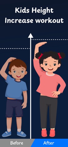 Kids Height Increase Workout . iPhone screenshot