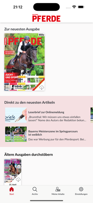 BAYERNS PFERDE E-Paper Screenshot 1 of 2
