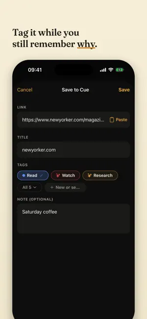 Cue — Read Later screenshot 2