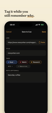 Cue — Read Later Screenshot 2 of 7