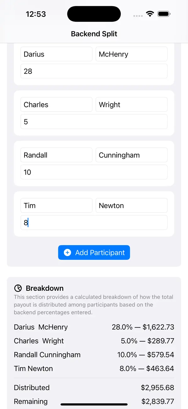 #2. Backend Split (iOS) De: Darius Henry