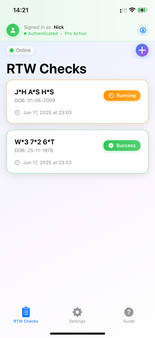 RTW Check Screenshot 1 of 10