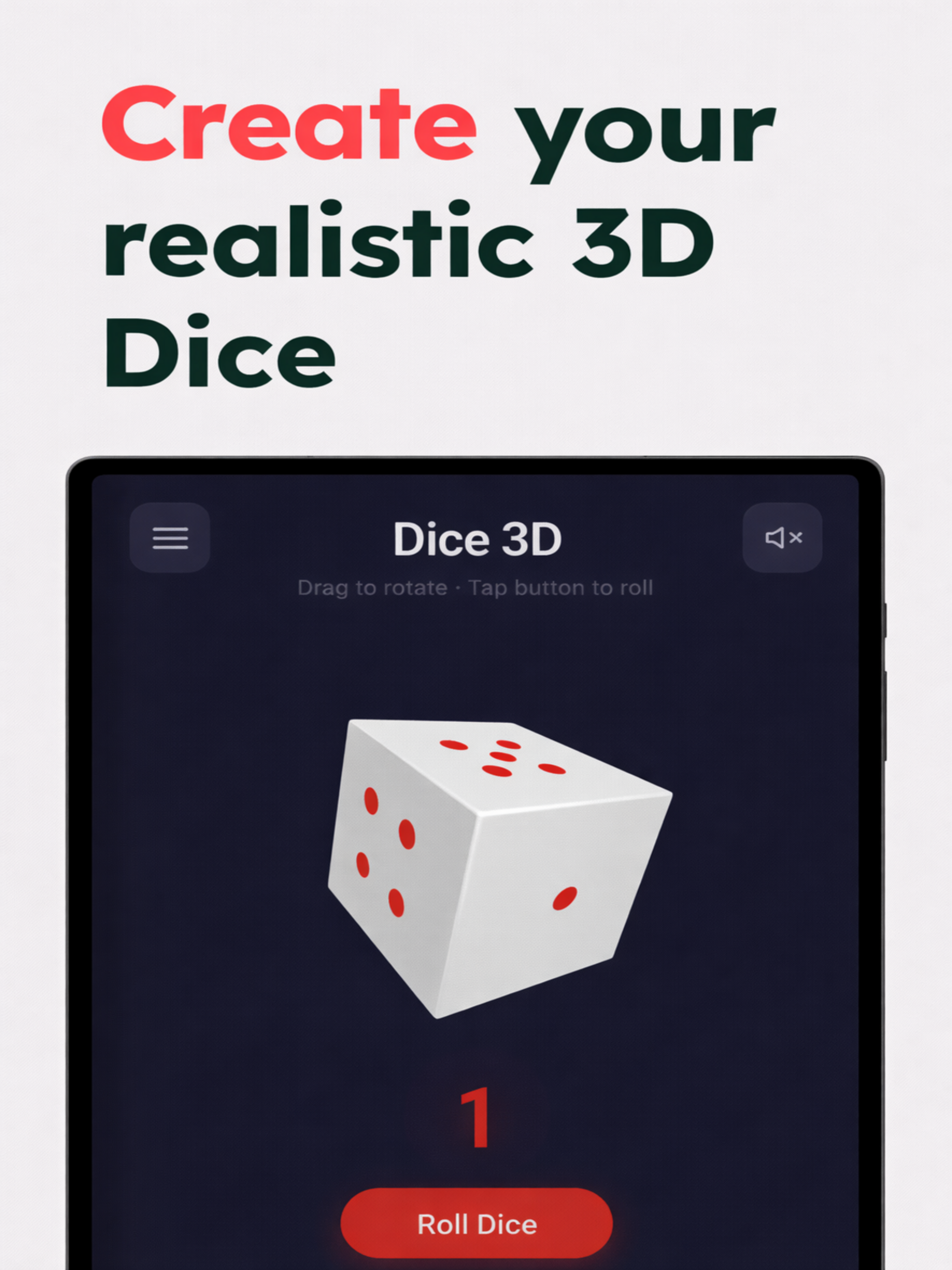 Dice 3D - Roll & Create