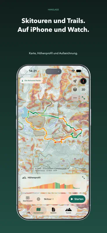 Hanglage: Skimo & Trailrunning screenshot 1 of 6