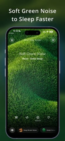 Green Noise for Better Sleep iPhone screenshot