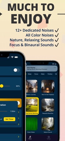 Brown Noise for Sleep: Gamma iPhone screenshot