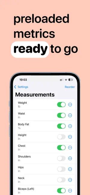 Body Measurement Tracker Log screenshot 4