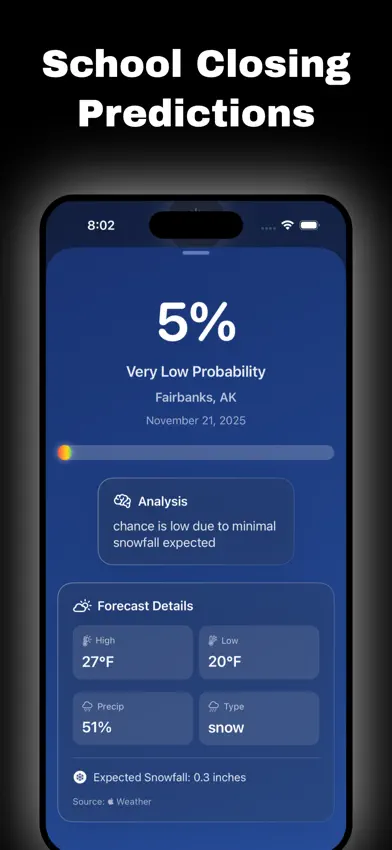 Snowday AI: School Closings screenshot 1