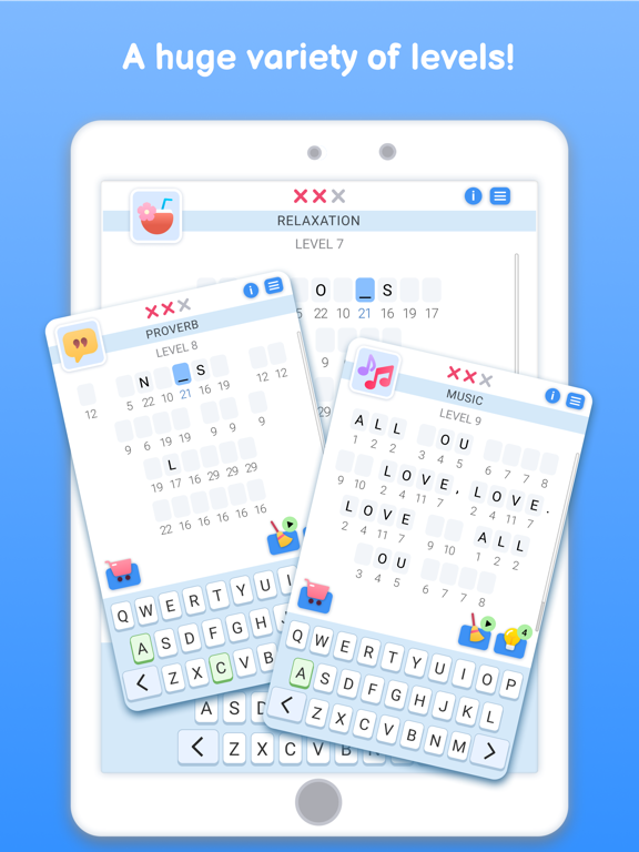 Screenshot #2 for Cryptogram Words Master Puzzle