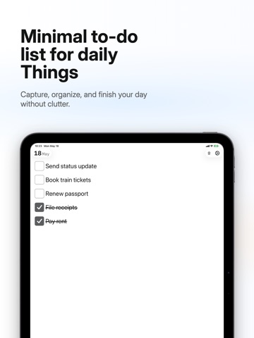 Simply Things: To-Do List iPad screenshot