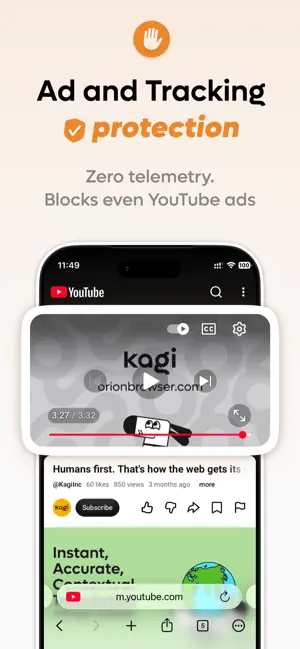 Orion Browser by Kagi screenshot 2