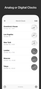 World Clock Time Zone Widgets screenshot #8 for iPhone