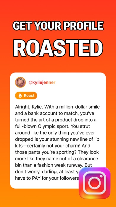 Roastik - Roast My Instagram Screenshot