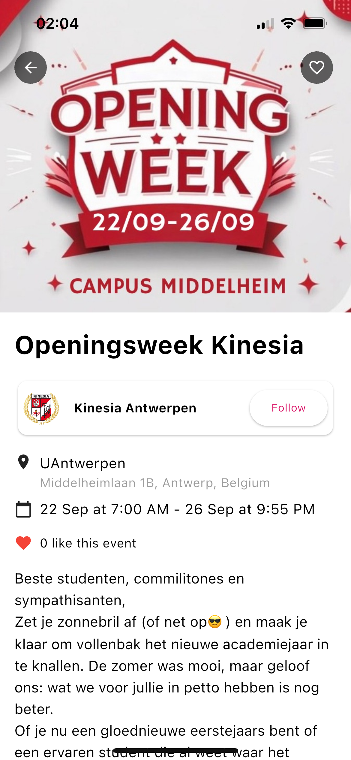 FOMO Discover Events
