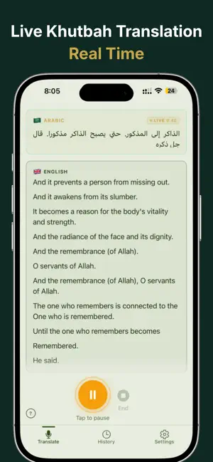 Clear Khutbah - AI Translator screenshot 2
