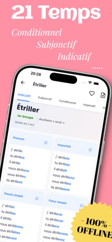 Conjugaison Française Offline iPhone screenshot