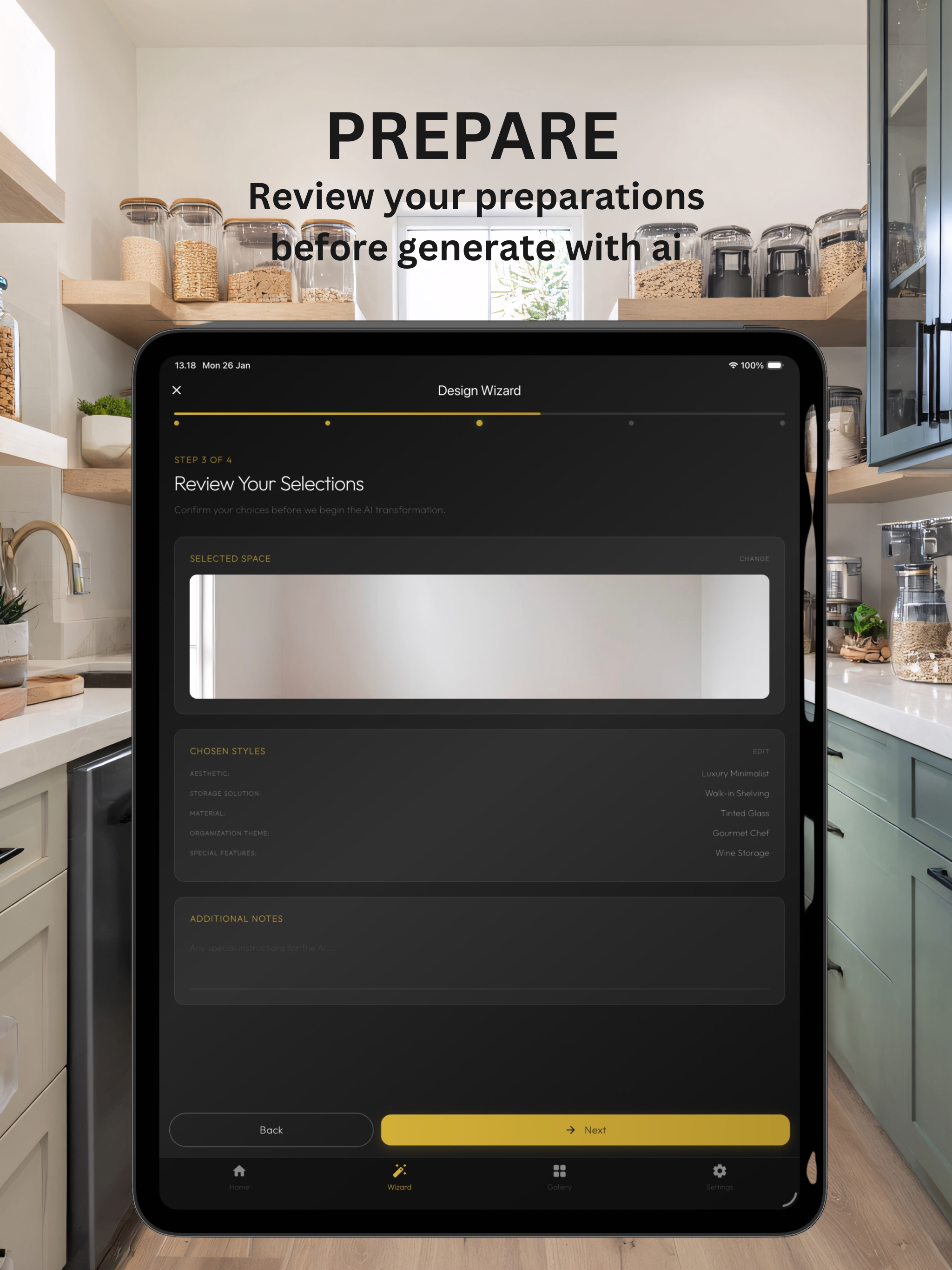 AI Pantry Kitchen Design Room