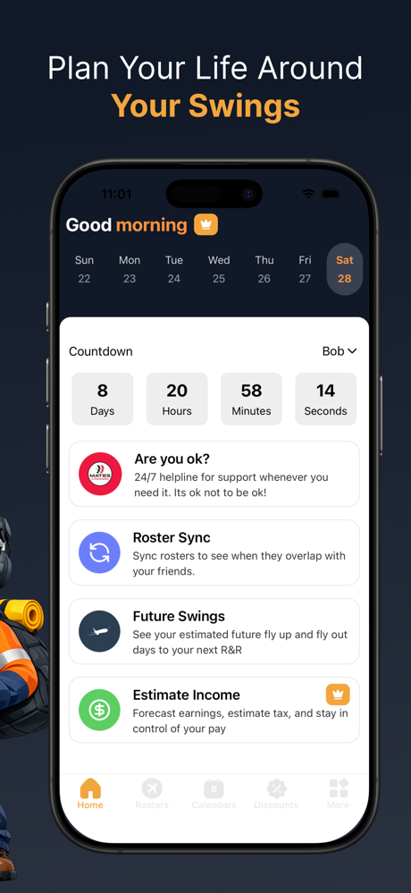 FIFO Clock: Roster Planner screenshot 2