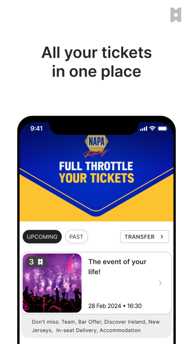 NAPA Racing UK – Hospitality Screenshot