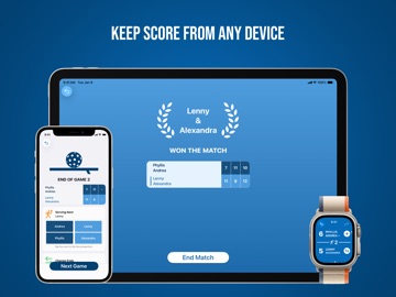 Pickleball Scorecard App iPad screenshot