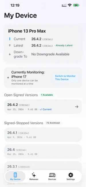 IPSW Go screenshot 2