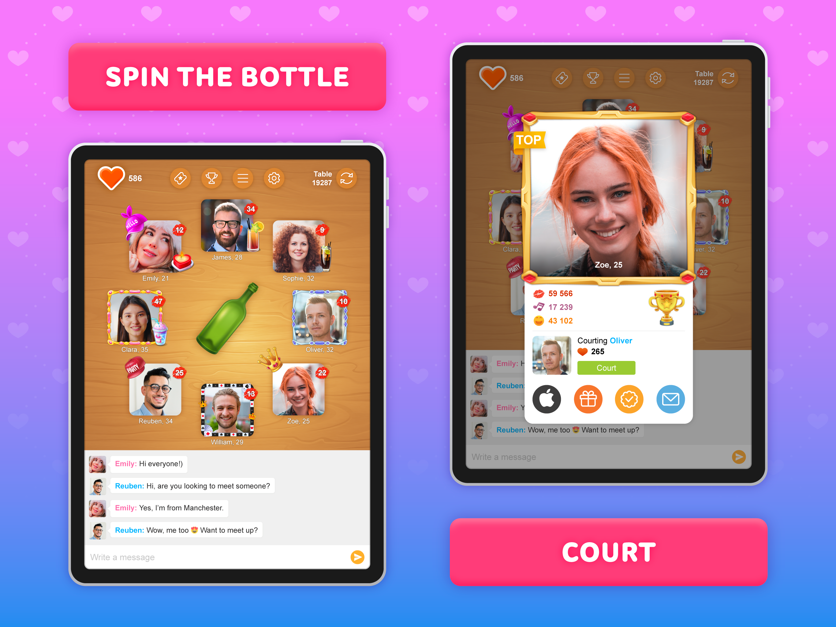 Spin the Bottle: make friends