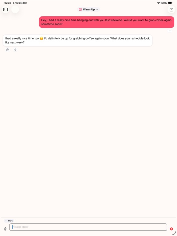 Chat Advisor iPad screenshot