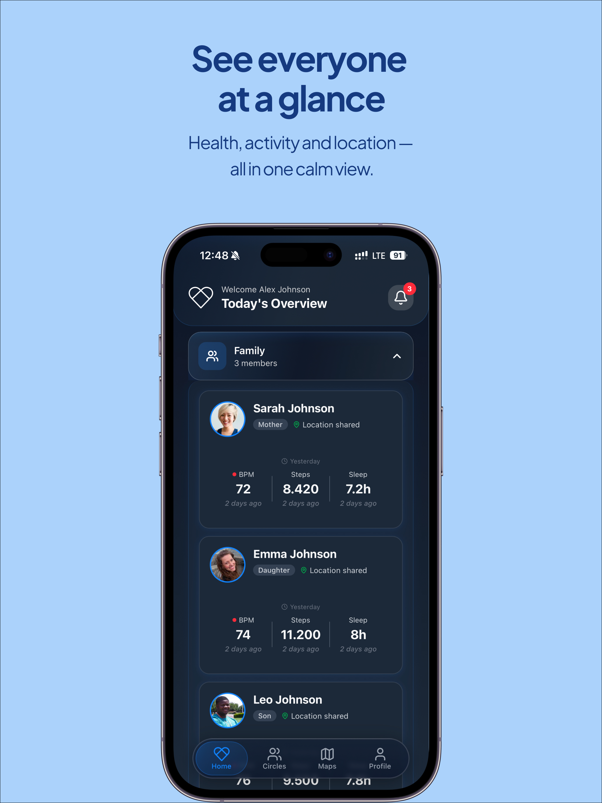 Safesense:Family Health & Find