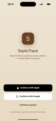 SepticTrack — Septic Log Screenshot 1 of 6