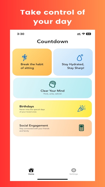 Countdown - Health & Birthday