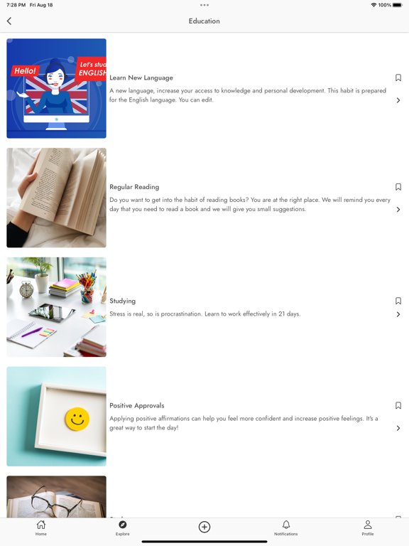 Wipepp - Habit Tracker iPad screenshot 4 - Lifestyle app