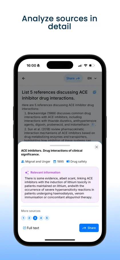 Screenshot 6 di 6 di MediSearch AI