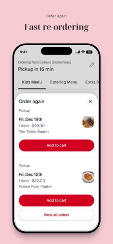 Bailey's Smokehouse To Go iPhone screenshot