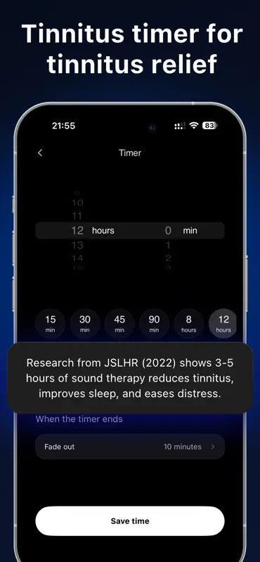 Tinnitus Relief: TinniSound screenshot 9 of 9