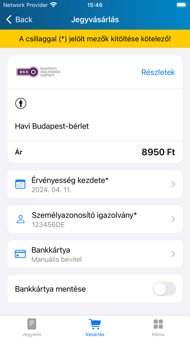 Screenshot #3 pour Közlekedési Mobiljegy