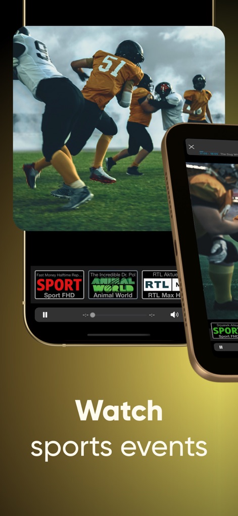 IPTV Streamer Pro - This tool delivers dynamic live sports broadcasts with clear channel branding and seamless playback.