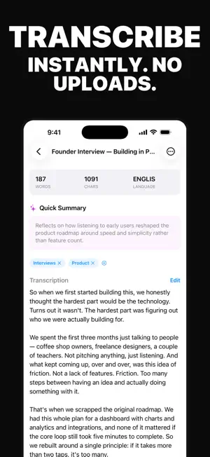 VidScribe: Video to Text screenshot 2
