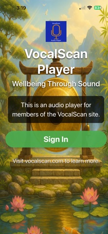 VocalScan Audio Player screenshot