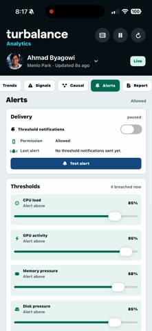 turbalance Analytics Screenshot 4 of 6