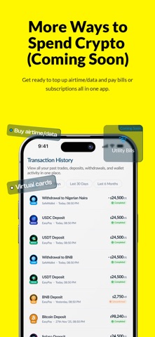 Vent: Crypto to Cash Wallet iPhone screenshot