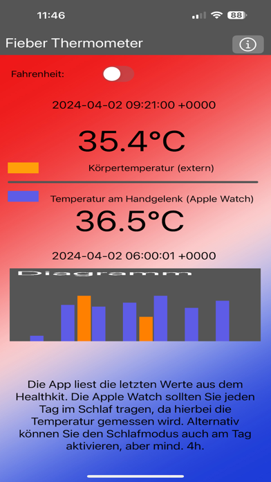Screenshot #2 pour Fieber Thermometer 37°C