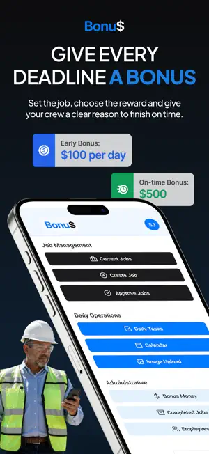 Bonus Money: Job Management screenshot 2