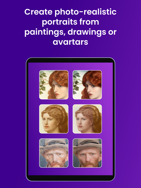 Face26 AI Photo Enhancer in HD iPad screenshot 2 - Photo & Video app