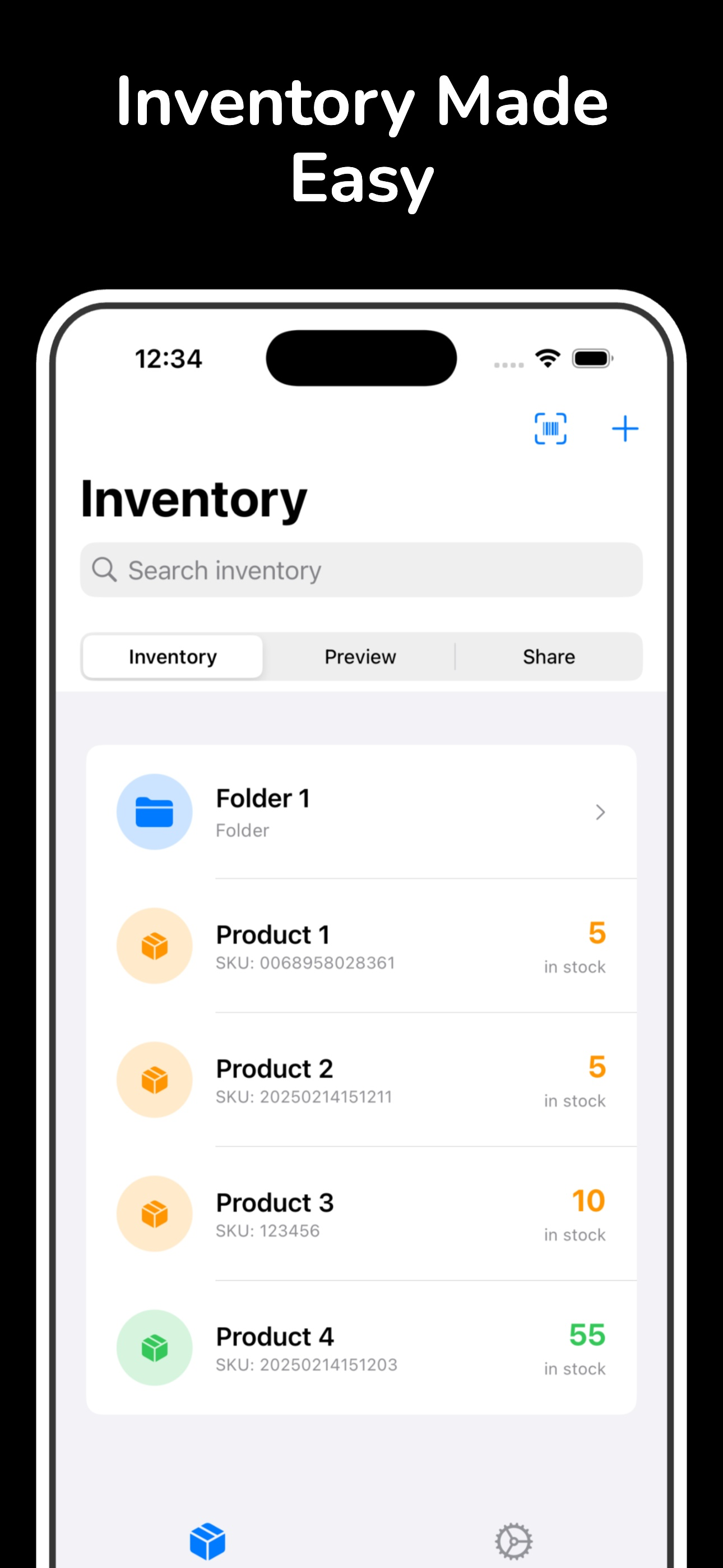 Inventory: Product Tracker App