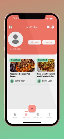 Menu Minder screenshot