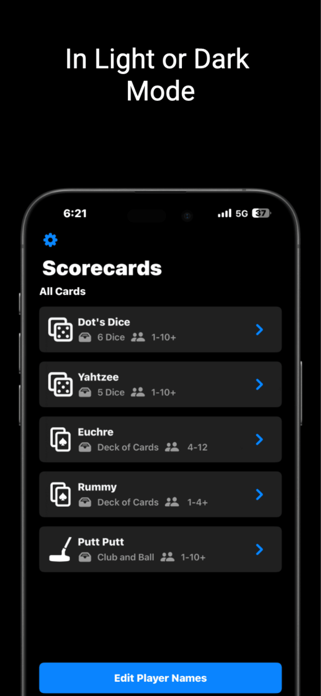 Classic Scorecards Screenshot 2 of 5