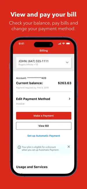 MyRogers - Manage your account screenshot 3