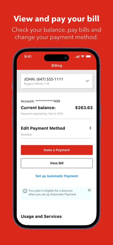 MyRogers - Manage your account screenshot 3
